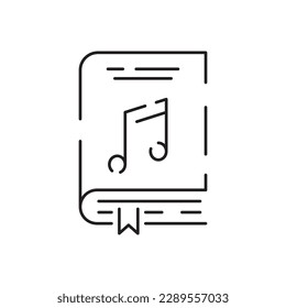 Reading book education Audio book line or outline web icon - Office supplies