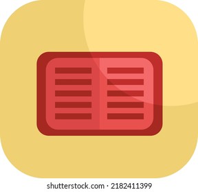 Reading book hobbie, illustration, vector on a white background.