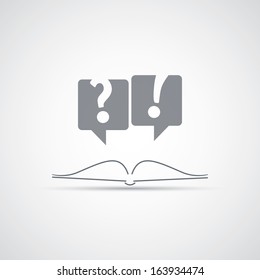 Reading a Book - Icon Design