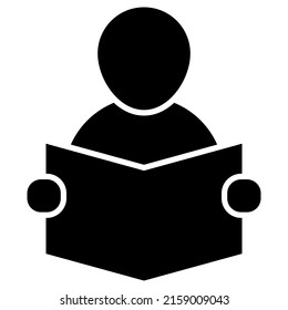 reading book icon design, vector illustration, best used for presentations