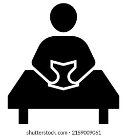 reading book icon design, vector illustration, best used for presentations