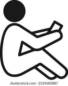 Lesen eines Buchsymbols. Bildungssymbol, Vektor