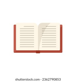 Reading book icon flat vector. Online study. Career skill isolated