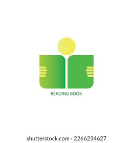 Reading Book icon logo free vector