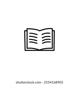 Reading Book Icon Perfect for Libraries and Educational Resources