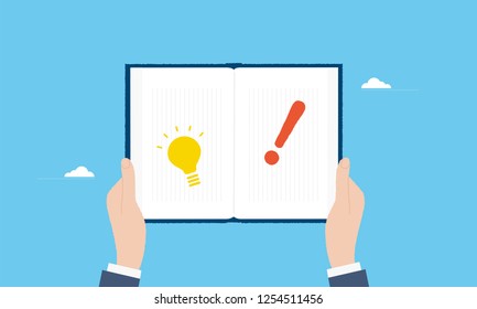 Reading book image,vector illustration