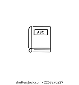 Reading Book Line Style Icon Design