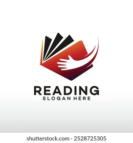 Reading Book logo designs concept vector, Education logo template