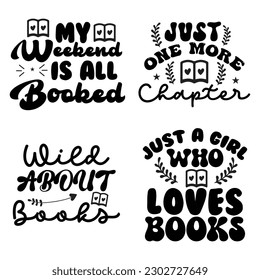 Reading Book T-Shirt Design Bundle