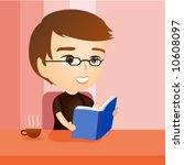 Reading Book - Vector