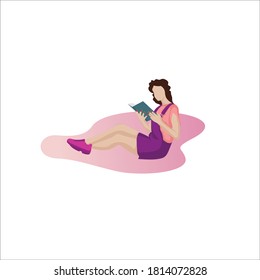 reading book vector illustration design