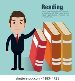 reading books design 