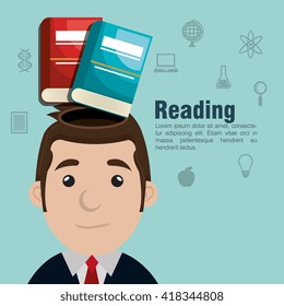 reading books design 