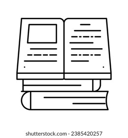 reading books mens leisure line icon vector. reading books mens leisure sign. isolated contour symbol black illustration