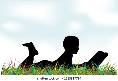 Reading books on nature.