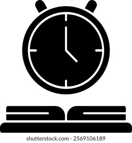 Reading challenge Solid Style Sample EPS Icon