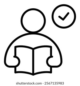 Reading Comprehension Icon Element For Design