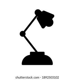 Leer el icono de vectores planos de línea de lámpara de escritorio para aplicaciones móviles, botones y diseño de sitio web.