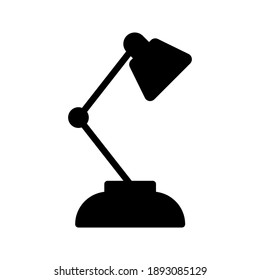 Reading desk lamp line flat vector icon for mobile application, button and website design.