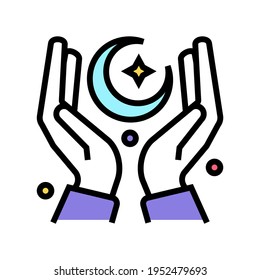 lectura del vector de icono de color de sueños. signo de sueños de lectura. ilustración de símbolo aislado