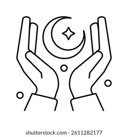 reading dreams line icon vector. reading dreams sign. isolated contour symbol black illustration