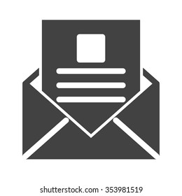 Reading, email, inbox icon vector image. Can also be used for IT and communication. Suitable for use on web apps, mobile apps and print media.