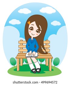 Reading girl