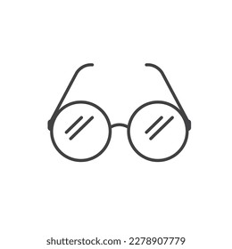 reading glasses icon vector element  design web