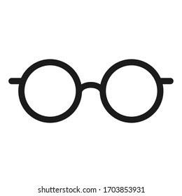 Reading glasses vector icon. Isolated simple vector pictogram.