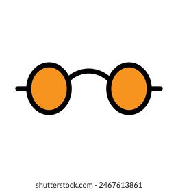 Reading Glasses Vector Line Filled Icon Design