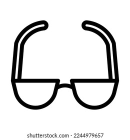Reading Glasses Vector Line Icon Design