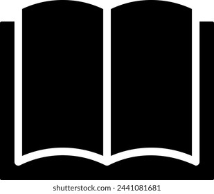 reading glyph icon illustration vector