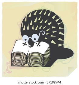 Reading hedgehog letter paper