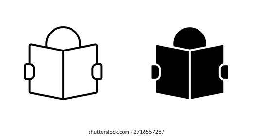 Colección de diseño de iconos de lectura. Signo y Vector para diseños de interfaz de usuario