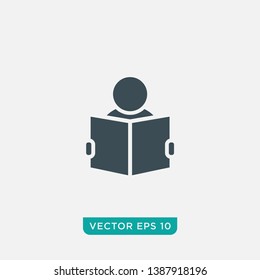 Reading Icon Design, Vector EPS10