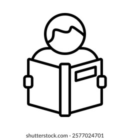 Reading Icon Element For Design