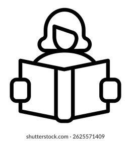 Reading Icon Element For Design