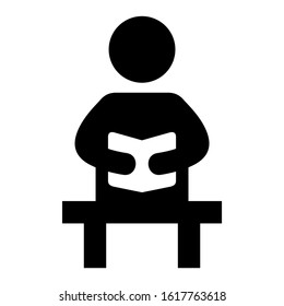 reading icon isolated sign symbol vector illustration - high quality black style vector icons
