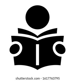 reading icon isolated sign symbol vector illustration - high quality black style vector icons
