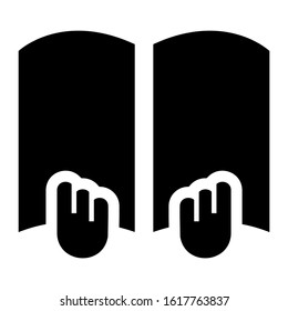 reading icon isolated sign symbol vector illustration - high quality black style vector icons
