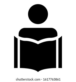 reading icon isolated sign symbol vector illustration - high quality black style vector icons
