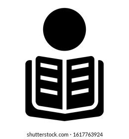 reading icon isolated sign symbol vector illustration - high quality black style vector icons
