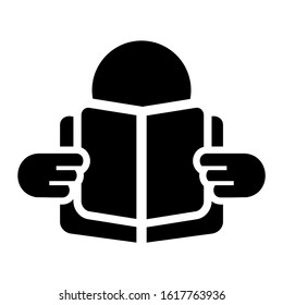 reading icon isolated sign symbol vector illustration - high quality black style vector icons
