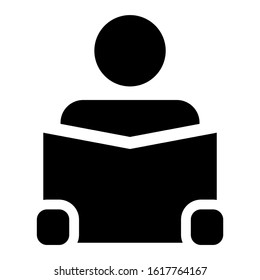 reading icon isolated sign symbol vector illustration - high quality black style vector icons
