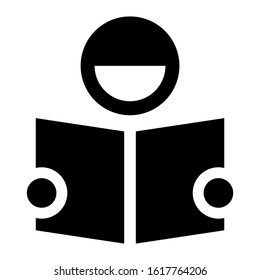 reading icon isolated sign symbol vector illustration - high quality black style vector icons
