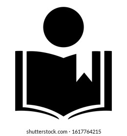 reading icon isolated sign symbol vector illustration - high quality black style vector icons
