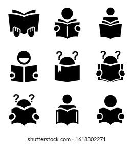 reading icon isolated sign symbol vector illustration - Collection of high quality black style vector icons
