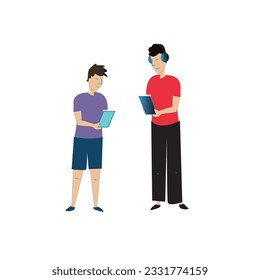 Reading Icon men Vector art