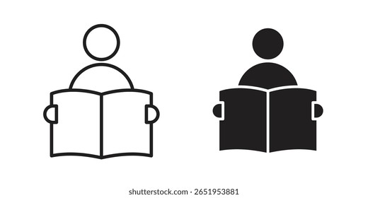Reading icon. modern vector symbols set