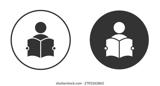 Reading icon. Perfect for web and app interfaces, presentations, infographics